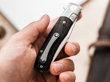 Cargar imagen en el visor de la galería, Navaja Böker Solingen Trapper Bog Oak Wood
